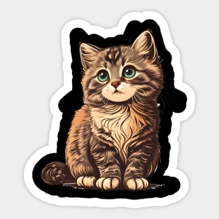 Funny Baby Cat Lover - Love Cats Sticker